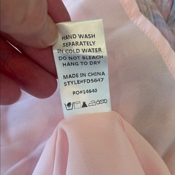 Fate Pink Purple Paisley Mini Dress - Picture 9 of 9